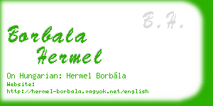 borbala hermel business card