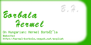 borbala hermel business card